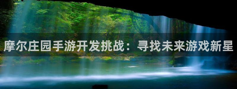 恒盛娱乐注册：摩尔庄园手游开发挑战：寻找未来游戏新星